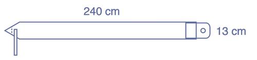 Medline Kamerabezug 13 x 240 cm transparent