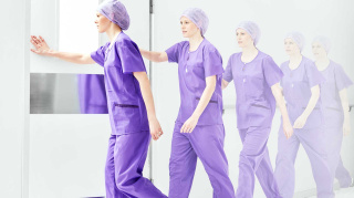 Mölnlycke Bereichskleidung Shirt "Unisoft" Gr. XL-2XL violett